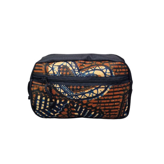 Spacious waist bag RIBBON OF LOVE black