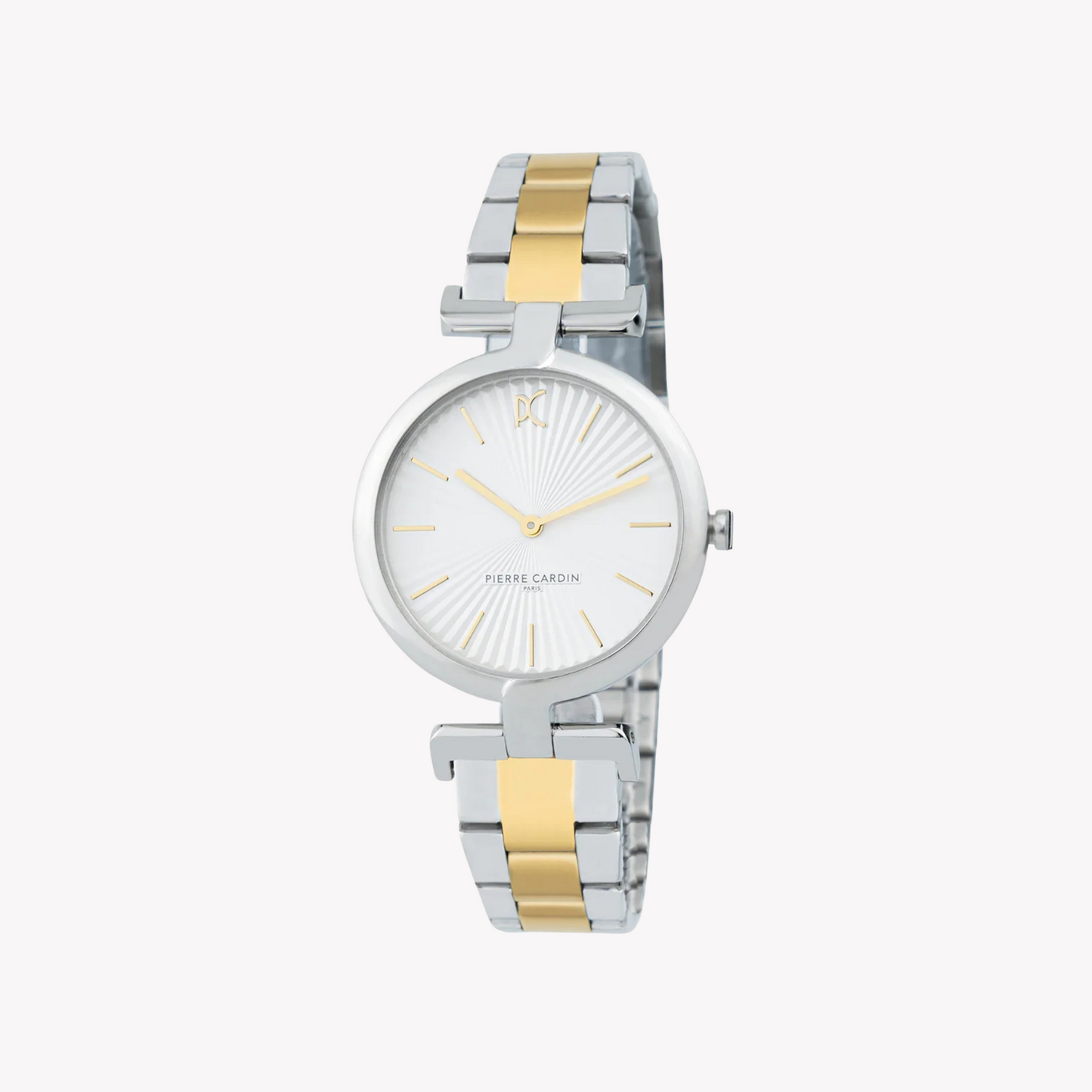Pierre Cardin Women's Silver & Gold Watch, Silver Dial | Cmd.3510