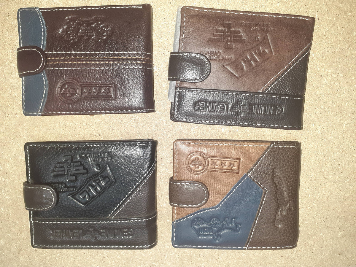 Cartera de bolsillo con boton