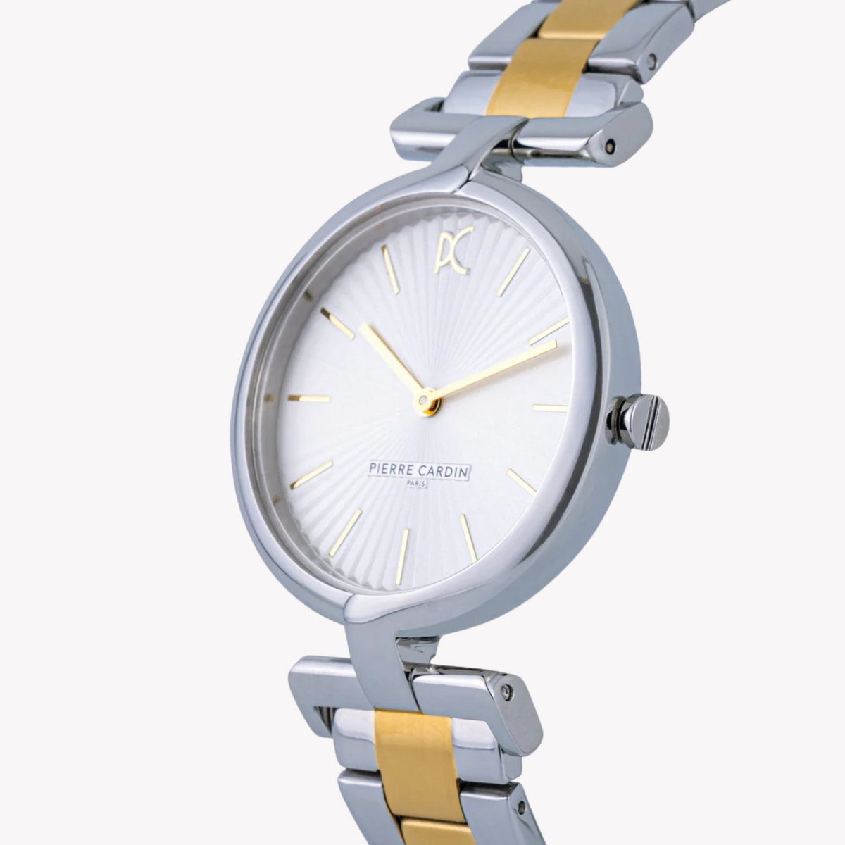Pierre Cardin Women's Silver & Gold Watch, Silver Dial | Cmd.3510