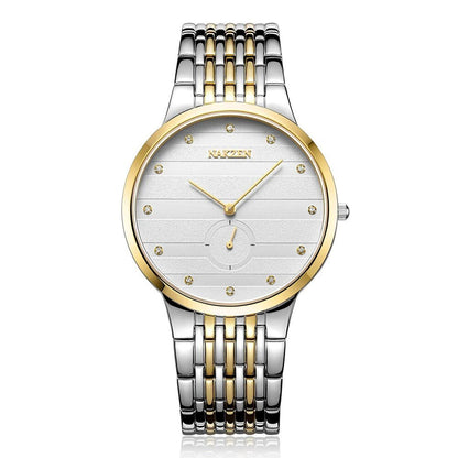 NAKZEN Commerce Diamond Men Watch Famous Luxury Brand Sapphire Watches Men's Stainless Steel Simple Black Gold Watch Male Clock 4036