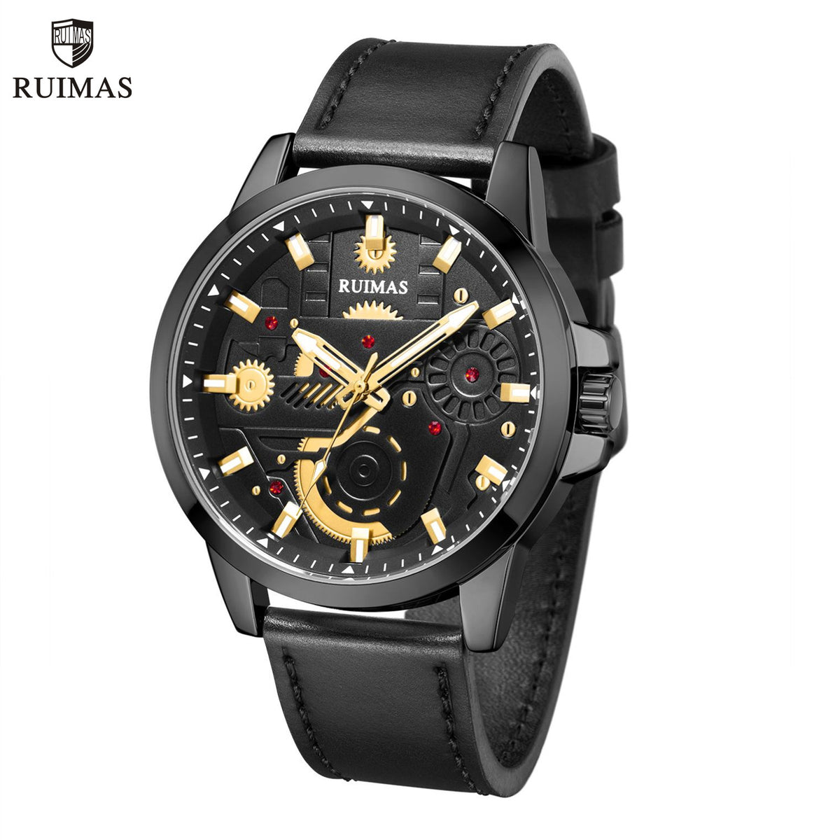 RUIMAS Watches Men's Casual Sport Watches Luxury Military Quartz Wrist Watch Chronograph Waterproof Man Clock Montre Homme 307