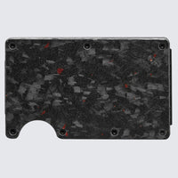 LORNE Forged Carbon Wallet I Matte Red