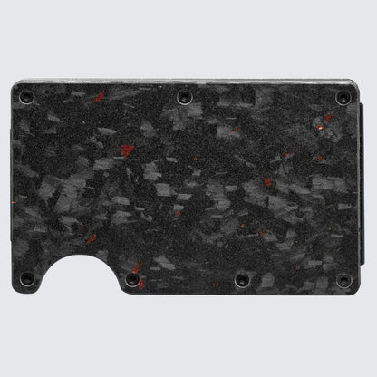 LORNE Forged Carbon Wallet I Matte Red