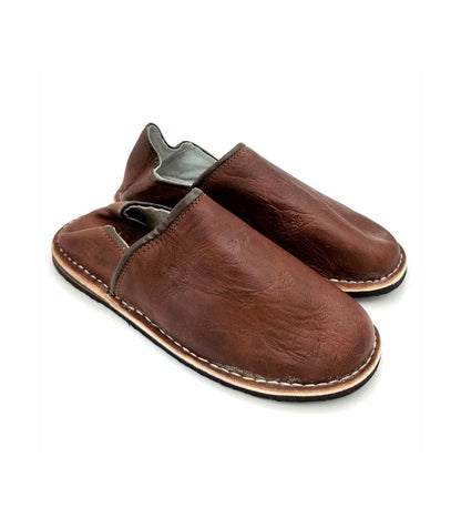 Babuchas de cuero de marruecos