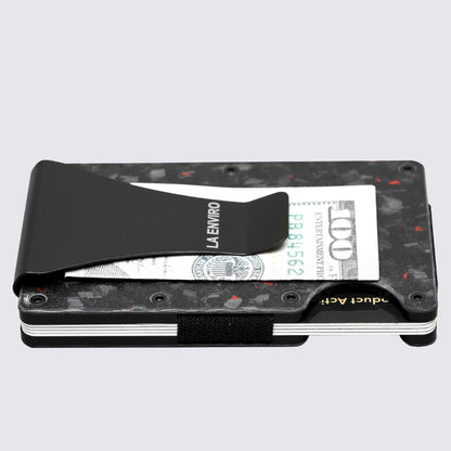 LORNE Forged Carbon Wallet I Matte Red