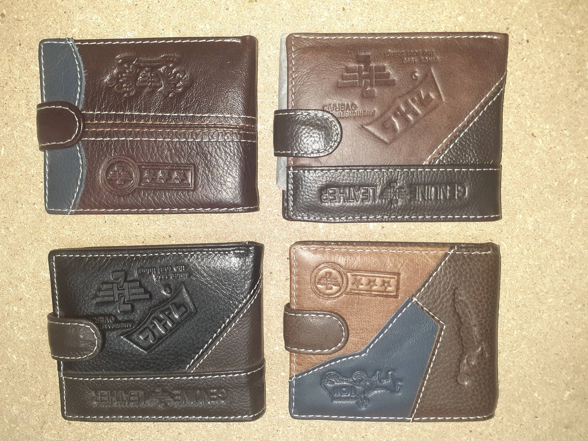 Cartera de bolsillo con boton