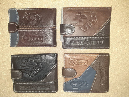 Cartera de bolsillo con boton