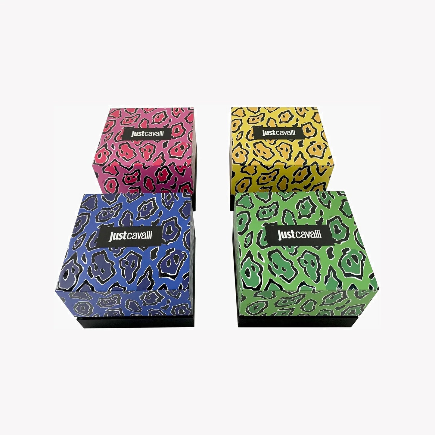 Just Cavalli Men's Silver Watch, Black Leather Band | Jc1g204l0015