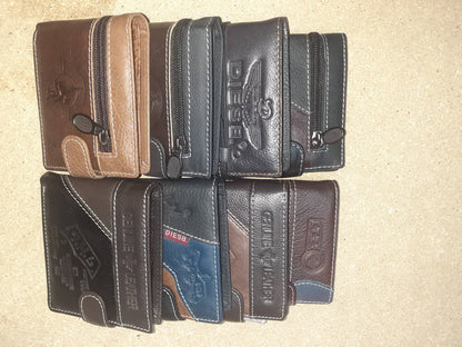 Cartera de bolsillo con boton