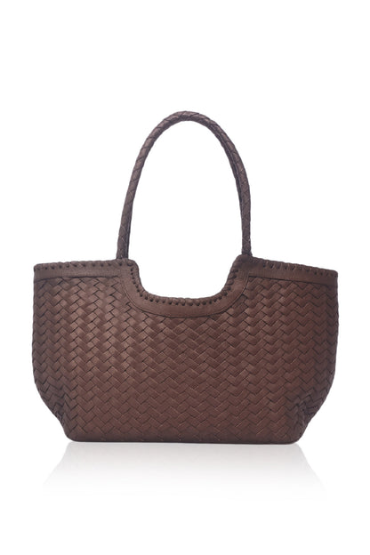 Bellagio Woven Leather Tote Bag