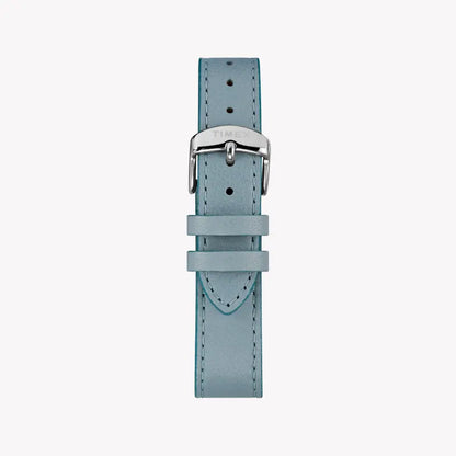 Timex Women's Blue Leather Watch, White Dial | Tw2r70300