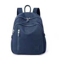 NNEDSZ Blue Mini Nylon Multi-Compartment Backpack - Lightweight and Stylish Everyday Bag