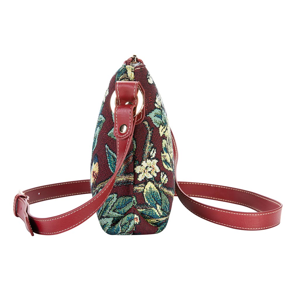 William Morris Tree of Life Red - Cross Body Bag