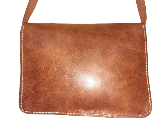 Bolso rectangular vacuno 2 hebillas XL