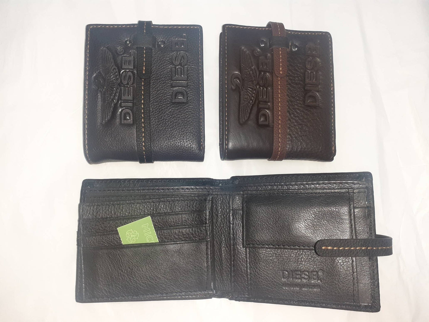 Cartera de bolsillo con boton