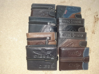 Cartera de bolsillo con boton